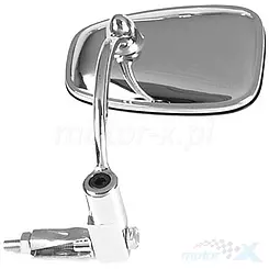 Lenkerendenspiegel 22mm, rechts oder links, Chrom, oval, 125x95mm, 1 Stück, Vicma Custom Handlebar