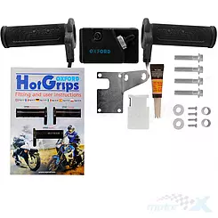Beheizte Griffe, für 22mm Lenker, mit Bedienfeld, Oxford HotGrips Essential Commuter