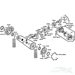Differential komplett vorne Kymco UXV