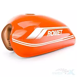 Orangener Kraftstofftank Romet Ogar 202 FI Euro 5