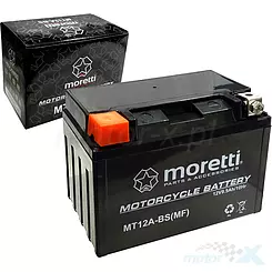 Gel-Akku Moretti Parts MT12A-BS 12V 9,5Ah 150x87x105mm 140CCA