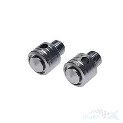 Spiegellochstopfen, Rechtsgewinde + Rechtsgewinde M10x1.25mm, Silber