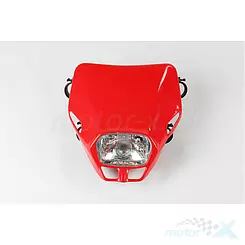 Universale Frontlampe, universal, 12V 35W Glühbirne, Zulassung, rot, UFO Plast Fire Fly