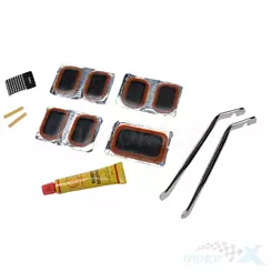 Reifenreparaturset mit Metall-Reifenhebern, 13 Teile