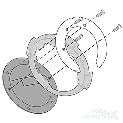 TANKLOCK Befestigung Kappa BF29K Kawasaki Ninja 1000 SX /  Kawasaki Ninja 400 / Kawasaki Versys 1000