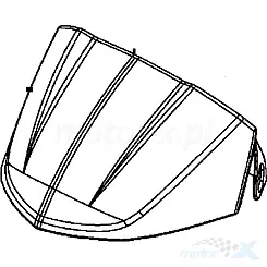 Lenkerabdeckung vorne weiß HGR Kymco MXU 500