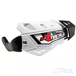 Universal-Handschützer, Handbars, weiß, 3 Arten von Lenkerhalterungen, Racetech FLX ATV/QUAD KITPMATVBNF