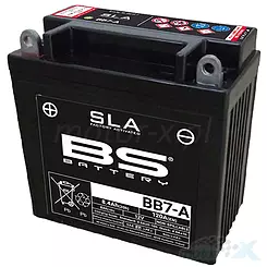 Wartungsfreie Batterie BS Battery BB7-A (YB7-A) 12V 8Ah 135x75x133mm 120CCA