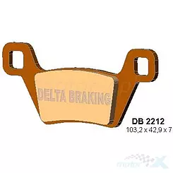 Bremsbeläge, Delta Braking DB2212/DB2214, Kymco MXU 500 / MXU 550 / UXV 700