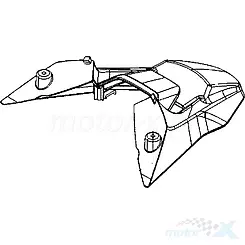 Hinterer Kotflügel "B" Kymco AK 550 Premium