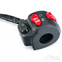 Rechter Kombischalter, 3 und 4 Pin Stecker, 7 Kabel, Zipp Simpli Euro 4