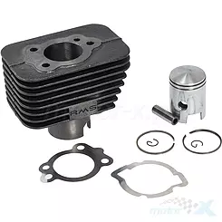 Zylinder-Kit RMS STD 50cc, Piaggio Bravo / Boxer / Ciao / Si, 10mm Stift (ohne Kopf)