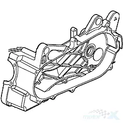 Linke Kurbelgehäuseabdeckung, linker Kurbelgehäuse, Kymco Grand Dink