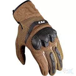 Motorradhandschuhe, für Sommer, LS2 Kubra Brown