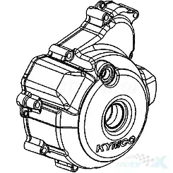 Linke Motorabdeckung Kymco CK-1 125