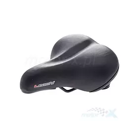 Fahrradsattel, schwarz, groß, Elastomer, Leoshi