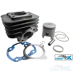 Kompletter Zylinder 44.00mm 60cc Gusseisen 10mm Kolbenbolzen Honda Lead AF01