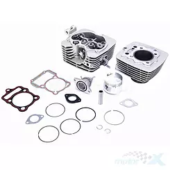 Kompletter Zylinder mit Kopf 150cc, Bolzen 15mm, SK156FMI 4T 125 OHV AC