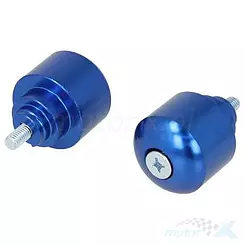 Lenkerenden, Gewinde M6x45mm, blau, Vicma, Honda CB / CBF / CBR / VFR / VTR