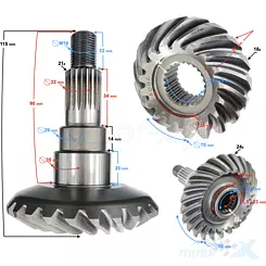 Differential komplett vorne Hisun Tactic 550