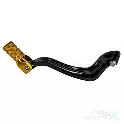 Schalthebel, Aluminium, schwarz, goldene Spitze, Accel SCL717053G BETA RR 125/250/300/350/390/430/498 '13-'23 