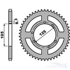 Hinteres Kettenrad PBR 441357F (JTR1134.57)