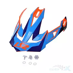 LS2 MX470 Nimble Black Blue Orange Helmschirm