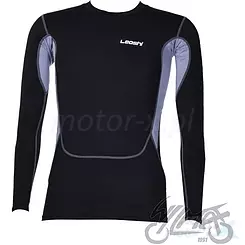 Thermo-Shirt schwarz grau Leoshi 