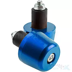 Lenkerenden, 17mm Gummibefestigung, Blau, 2 Stück, zweiter Gattung, WM Motor