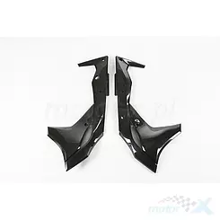 Schwarze Kühlerschutz UFO Plast Kawasaki KXF 250