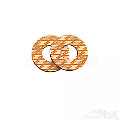 Anti-Blasen-Auflagen für Griffe - Donutz, orange-weiß, Scar Racing