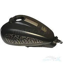 Kraftstofftank, Mattschwarz, mit Aufkleber, QJMotor SRV 700