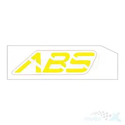 "ABS"-Aufkleber für vorderen Kotflügel gelb rechts Zontes GK 125