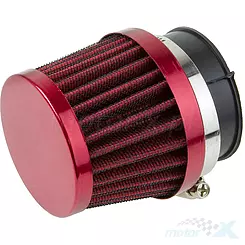 Kegelförmiger Luftfilter 42mm 0° rot 