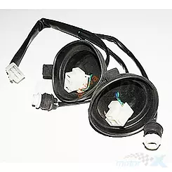 Elektrische Installation der 2xH4 Lampe Motobi Orlik 2 / Motomar Blade