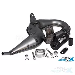 Auspuff Giannelli Vintage Black Aluminium, Vespa PX 200