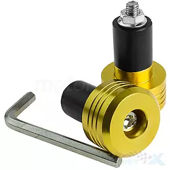 Lenkerenden 17.7mm gold 2 Stück