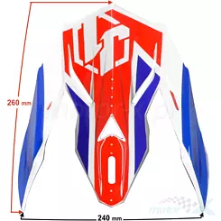 Daszek Helm JUST1 J38 BLADE Blau-Rot-Weiß