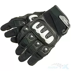 Motorradhandschuhe IM Range Plastik Grau Schwarz