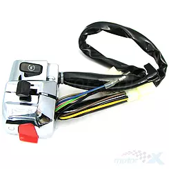 Rechter Kombischalter, 2 und 4 Pin Stecker, 9 Kabel, Junak M16 320