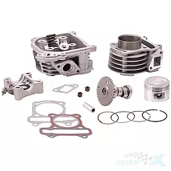 Kompletter Zylinder mit Kopf 47.00mm 80cc 13mm Kolbenbolzen EGR großes Kit 139QMB/QMA (GY6 50) 4T