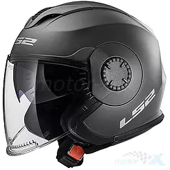 Offener Helm Jet LS2 OF570 Verso Solid Matt Titanium