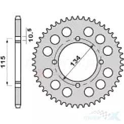 Hinteres Kettenrad PBR 71146C45