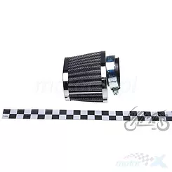 Konischer Luftfilter 38mm 0° hoch chrom