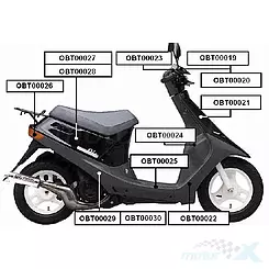 Lenkradabdeckung vorne Honda DIO AF18/25DISC OBT000020