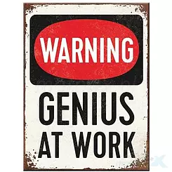 Magnet 6x8cm Genius at Work Nostalgic Art 14352