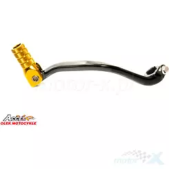 Schalthebel, Aluminium, schwarz, goldene Spitze, Accel SCL730253G SUZUKI RM 250 '89-'08  (25600-37F20)