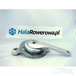Fahrradkurbel, rechts + links, silber