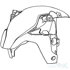 Vorderradkotflügel, Schwarz BH00, Benelli BN 125 Euro 5