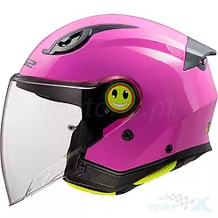 Kinderhelm, offen, LS2 OF622 Funny II Solid Rosa Glanz